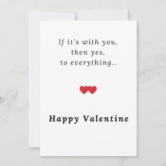 Cartes Pour Fêtes Annuelles Valentine’s Day Greeting Cards Simple | Valentines