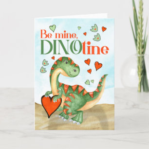 Cartes Pour Fêtes Annuelles Valentine T-Rex Dinosaur Be Mine DINOtine