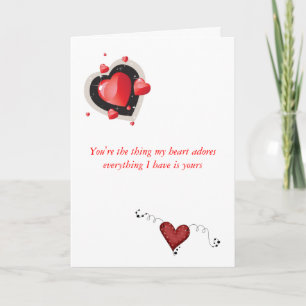 Cartes Pour Fêtes Annuelles Valentine tordu