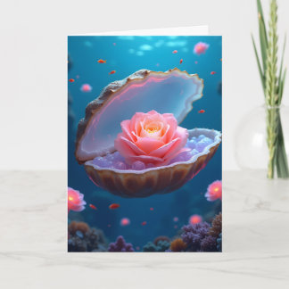 Cartes Pour Fêtes Annuelles Valentine Underwater Rose 