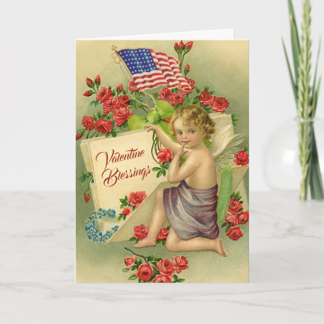Cartes Pour Fêtes Annuelles Valentine Vétérinaire Vintage militaire (Devant)