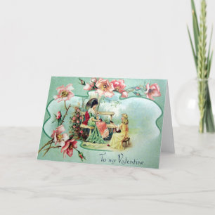 Cartes Pour Fêtes Annuelles Valentine victorienne
