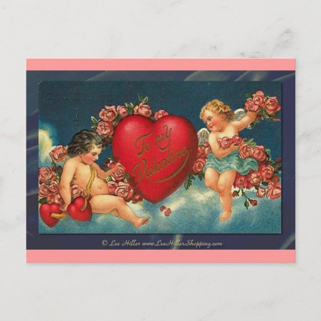 Cartes Pour Fêtes Annuelles Valentine Victorienne À Ma Valentine (Devant)