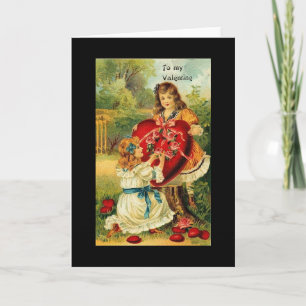 Cartes Pour Fêtes Annuelles Valentine vintage