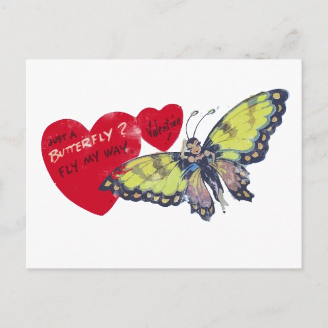 Cartes Pour Fêtes Annuelles Valentine vintage (Devant)