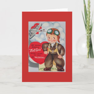 Cartes Pour Fêtes Annuelles Valentine vintage - My Heart fait un tour de queue