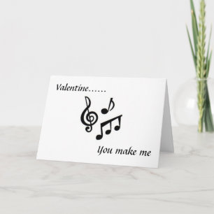 CARTES POUR FÊTES ANNUELLES VALENTINE VOUS ME FAITES SENTIR COMME CHANTER & BE