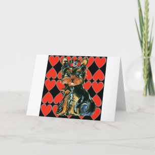 Cartes Pour Fêtes Annuelles Valentine Yorkie Poo