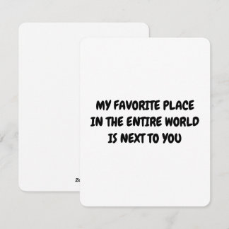 Cartes Pour Fêtes Annuelles Valentines Card for Boyfriend My Favorite Place