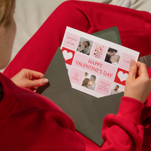 Cartes Pour Fêtes Annuelles Valentine's Day 5 Photo Collage Appartement Holida