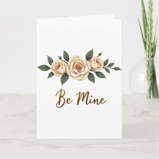 Cartes Pour Fêtes Annuelles Valentine's Day Be Mine Card