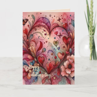 Cartes Pour Fêtes Annuelles Valentine's Day Card for Girlfriend or Boyfriend