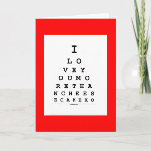 Cartes Pour Fêtes Annuelles Valentine's Day Card Je t'aime Plus Cheesecake