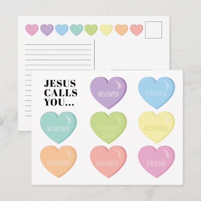 Cartes Pour Fêtes Annuelles Valentine's Day Postcard (Devant / Derrière)