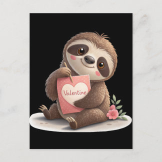 Cartes Pour Fêtes Annuelles Valentine's Day Sloth