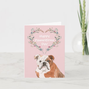 Cartes Pour Fêtes Annuelles Valentines de Bulldog