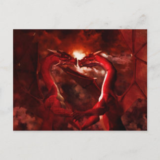 Cartes Pour Fêtes Annuelles Valentines de dragons