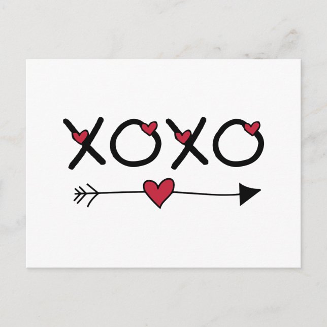 Cartes Pour Fêtes Annuelles Valentines de XOXO (Devant)