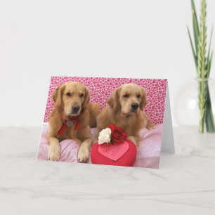 Cartes Pour Fêtes Annuelles Valentines dorées