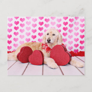 Cartes Pour Fêtes Annuelles Valentines - Golden Doodle - Maggie
