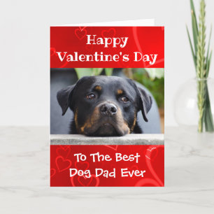 Cartes Pour Fêtes Annuelles Valentines Jour Chien Papa Monde Meilleur Jamais P
