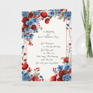 Cartes Pour Fêtes Annuelles Valentines Jour de l'amitié florale Christian