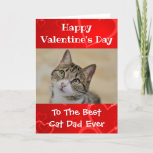 Cartes Pour Fêtes Annuelles Valentines Jour Mondes Meilleur Chat Papa Jamais P