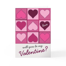 Valentines Pink Graphic Hearts vers le haut n'impo