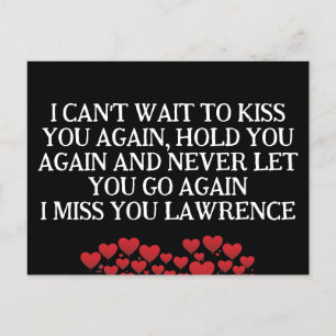 Cartes Pour Fêtes Annuelles Valentines Prison Prison Long Distance Coeurs Nom