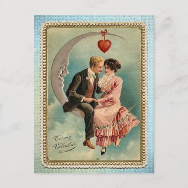 Cartes Pour Fêtes Annuelles valentines victoriennes (Devant)