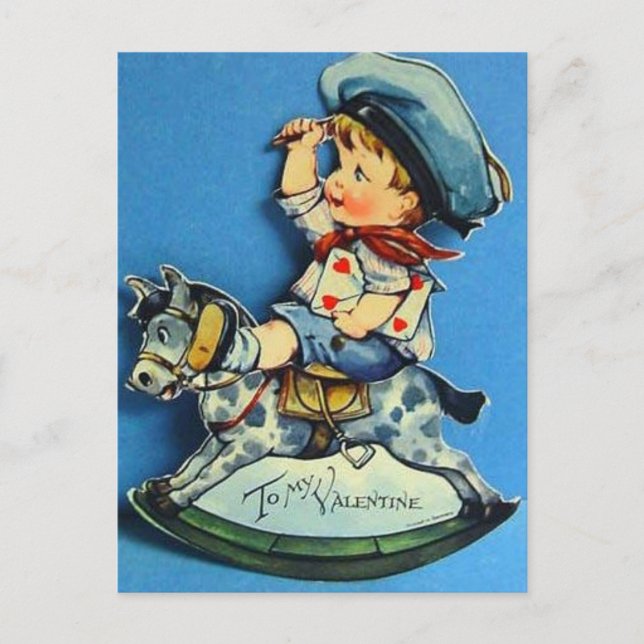 Cartes Pour Fêtes Annuelles Valentines vintages (Devant)