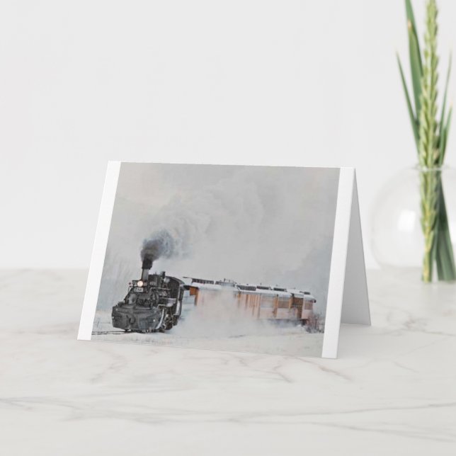 Cartes Pour Fêtes Annuelles Vapeur d'hiver (Devant)