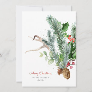 Cartes Pour Fêtes Annuelles Végétation botanique d'hiver
