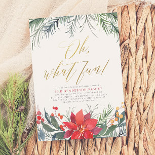 Cartes Pour Fêtes Annuelles Végétation d'hiver Fête de Noël