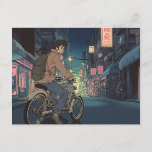 Cartes Pour Fêtes Annuelles Vélo Anime