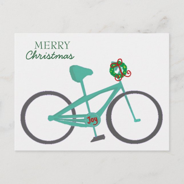 Cartes Pour Fêtes Annuelles Vélo Avec Une Couronne (Devant)