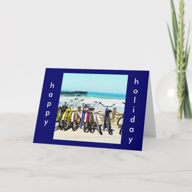 CARTES POUR FÊTES ANNUELLES VÉLO LOVER'S HOLIDAY GREETING (Devant)