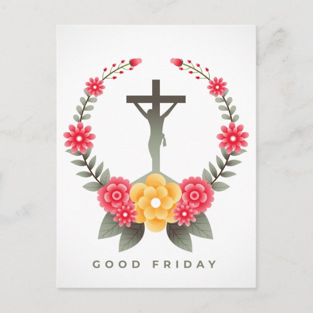 Cartes Pour Fêtes Annuelles Vendredi saint (Devant)