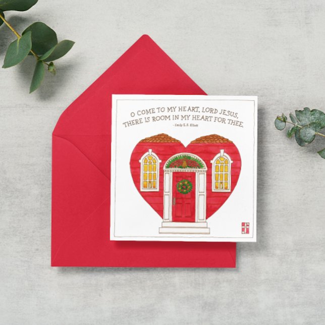 Cartes Pour Fêtes Annuelles Venez à Mon Coeur Seigneur Jésus (Créateur téléchargé)