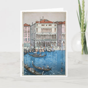 Cartes Pour Fêtes Annuelles Venise, Hiroshi Yoshida, Woodcut