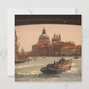 Cartes Pour Fêtes Annuelles Venise Italie Grand Canal Vintage