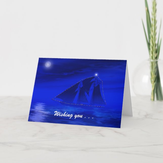 Cartes Pour Fêtes Annuelles Vents justes et mers calmes (Devant)