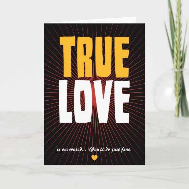 Cartes Pour Fêtes Annuelles Véritable Amour (Devant)
