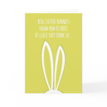 Véritable lapin de Pâques drôle Pâques