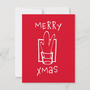 Cartes Pour Fêtes Annuelles Verre à shot Joyeux Noël
