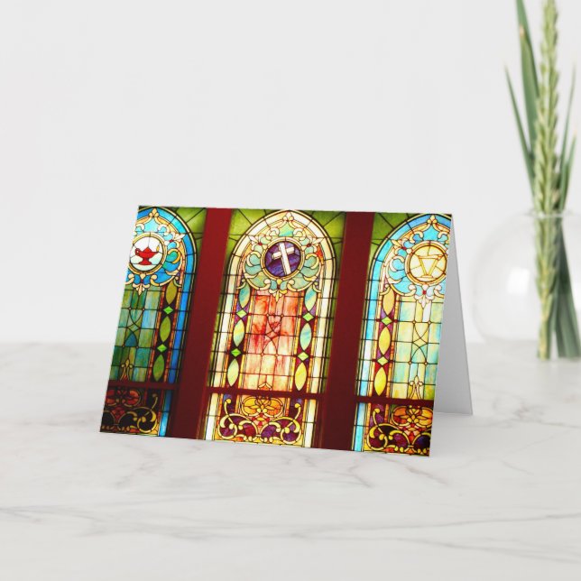 Cartes Pour Fêtes Annuelles Verre tendu (Devant)