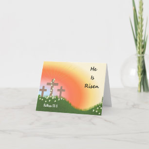 Cartes Pour Fêtes Annuelles Verset de l'Écriture pour la célébration de Pâques