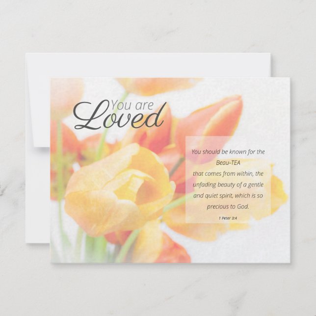 Cartes Pour Fêtes Annuelles Versets bibliques que les mères aiment (Devant)