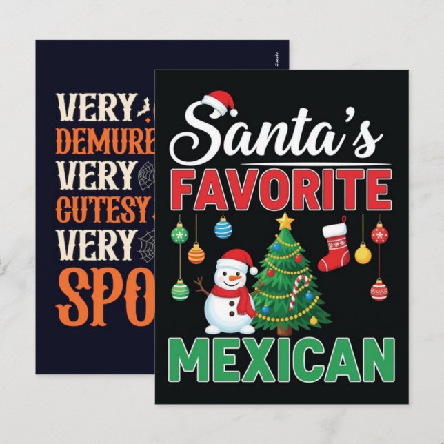 Cartes Pour Fêtes Annuelles Veterans Day, Halloween, and Christmas 2025  (Devant / Derrière)