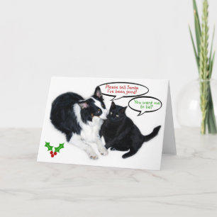 Cartes Pour Fêtes Annuelles Veuillez dire Père Noël !